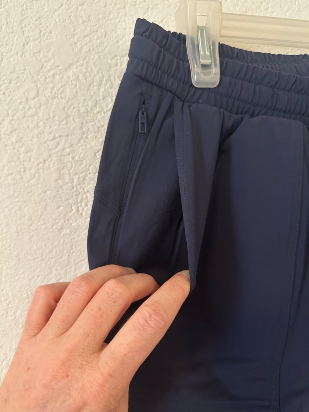 NWT Fabletics Deep Navy Drawstring Performance Shorts - Picture 5 of 6